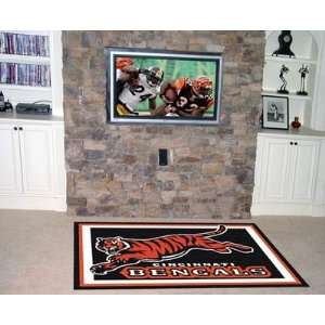   Cincinnati Bengals NFL Merchandise   Area Rug 5 X 8 Home & Kitchen