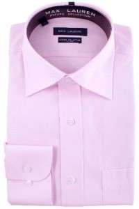 Max Lauren Dress Shirt Light Pink 100% Cotton Slim Fit  