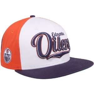  New Era Edmonton Oilers Navy Blue Orange White 9FIFTY 