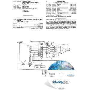  NEW Patent CD for NUMERICAL SERVO DISPLACEMENT CONTROL SYSTEM 