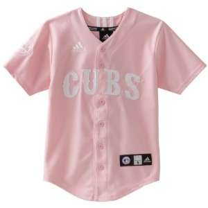 MLB Girls Chicago Cubs Applique Baseball Jersey: Sports 