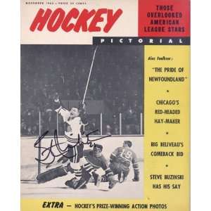 Stan Makita Autographed Hockey Pictorial Magazine   November 1962 