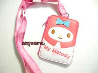 Sanrio My Melody Card Holder with Neck Strap and Zip Multi Function 