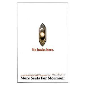   Mormon Poster Broadway Style B 11 x 17 Inches   28cm x 44cm Home