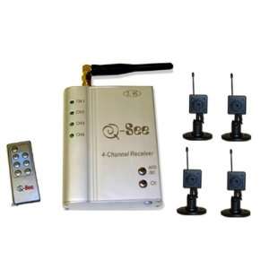   GHz Wireless Receiver With 4 Mini Wireless Cameras: Camera & Photo