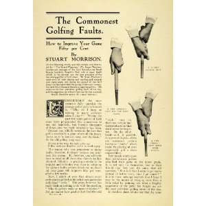  1912 Article Common Golf Swing Mistakes Improve Game 