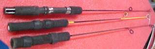 Lot Ice fishing rods iceman south bend mitchell rod  