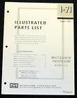 McCulloch 1 71 Chain Saw Parts List   Parts Manual IPL