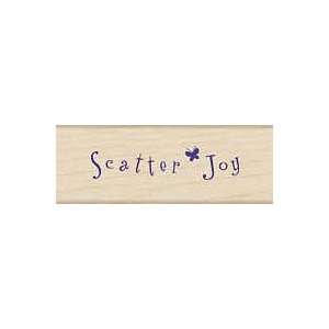  Scatter Joy Wood Mounted Rubber Stamp (C2773) Arts 