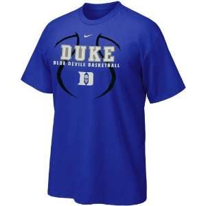  Nike Duke Blue Devils Youth Duke Blue Basketball Practice T shirt 