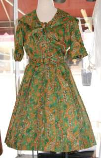Vintage Dress   1950s Swing Dress by Shirt Dresses Inc  