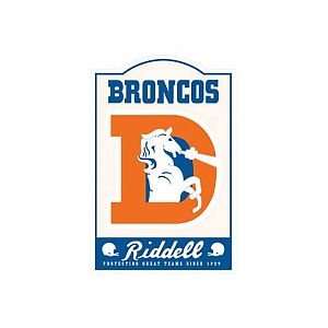  Riddell Denver Broncos Nostalgic Metal Sign   Denver 