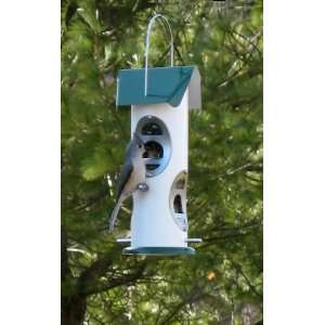  Metal Bird Feeder for Mixed Seed 1 qt Green