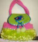 WEBKINZ PINK & LIME GREEN CARRIER  PURSE FOR YOUR PLUSH 