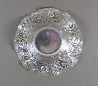 Schultz&Co.925 1000 Sterling Silver BALTIMORE ROSE Repousse Bowl 