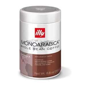 Illy MonoArabica Whole Bean Coffee Guatemala Medium bodied Coffee, 8 