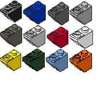 LEGO 2x1 Brick Slope Invert x4 LOT PICK UR COLOR #3665  