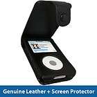 Black Leather Case Cover for Apple iPod Classic 80gb 120gb 160gb 6th 