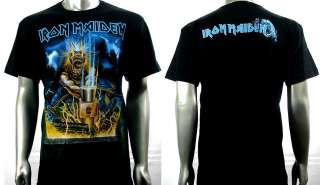 Iron Maiden Heavy Metal Men Rock Punk T shirt Sz XL Biker Rider  
