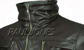   Motorcycle Leather Jacket Top slim designed Hoodie Casual Coats PUNK
