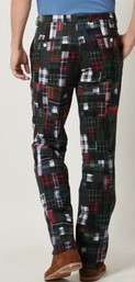   with Tag   $895.00 HICKEY USA Madras Patchwork Trousers Mens Size 36