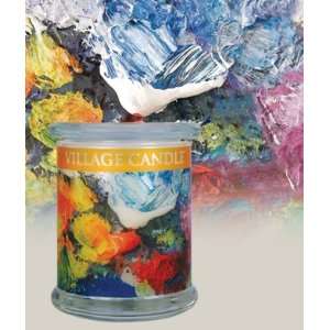 21oz. Rainbow Radiance Wooden Wick Village Candle:  Home 
