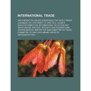  International trade: implementation issues concerning the 