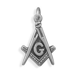  Oxidized Masons Symbol Charm Jewelry