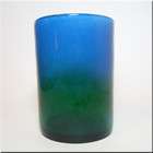 Ekenas Blue + Green Glass Vase   Signed John Orwar Lake