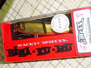 Jackall Bros Lake PoLice Hamakuru Wacky 3 P Kinkuro Black Gold  