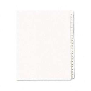  Allstate Style Legal Side Tab Dividers   25 Tab, 1 25 