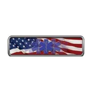  Reflective American Flag EMS Helmet Marker 1 h by 4 w 