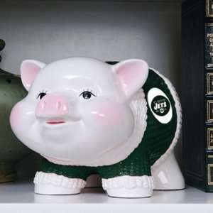  New York Jets Memory Company Piggy Bank NFL Football Fan 