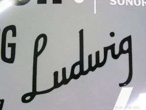 Ludwig Black Vintage 30s Logo Replacement Sticker  
