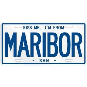  NEW  KISS ME , I AM FROM MARIBOR  SLOVENIA LICENSE PLATE 