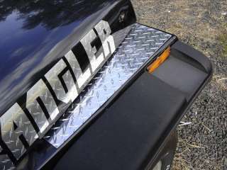 Jeep YJ Wrangler Diamond Plate Fender Top Covers NICE!!  