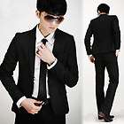   Fashion Popular Stylish Slim Fit Suit Black Blazer One Button Jfh