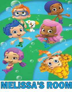 BUBBLE GUPPIES KIDS PERSONALIZED ROOM SIGN LAMINATED  