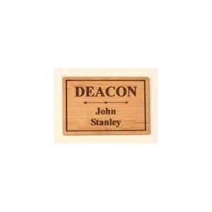    Personalized 3x2 Rectangle Magnetic Name Badge: Office Products