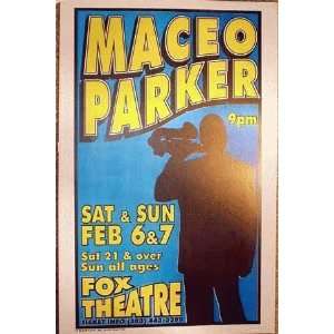 Maceo Parker Boulder 1999 Original Concert Poster