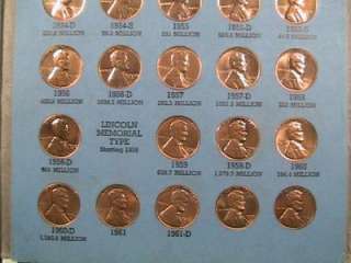 63+ COIN COLLECTION LOT BU LINCOLN WHEAT / MEMORIAL CENTS 1941 1964 D 
