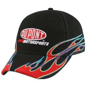  #24 Jeff Gordon Black Flame Adjustable Hat Sports 