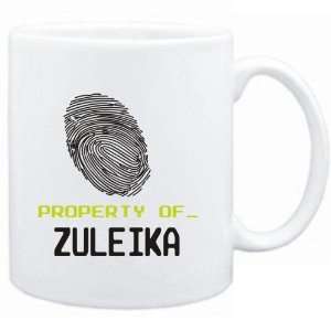 Mug White  Property of _ Zuleika   Fingerprint  Female Names  
