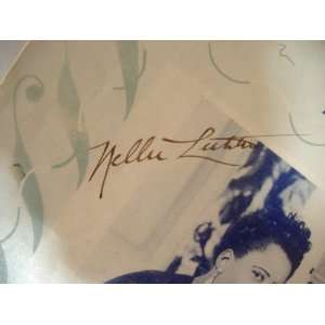  Lutcher, Nellie Sheet Music Signed Autograph Cool Water 