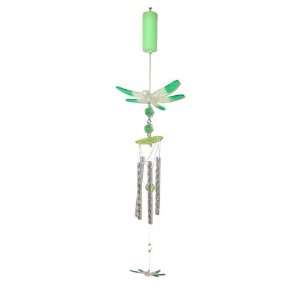  31 inch LED Acrylic White And Green Dragonfly Musical Wind 