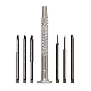  Slotted/Cross Recess Set, 7Pc Steel