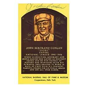  Jocko Conlan Autographed / Signed Baseball Hall of Fame 