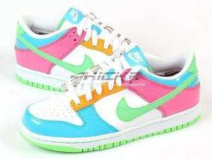 Nike Dunk Low (GS) White/Neo Lime Chlorine Blue 2011  