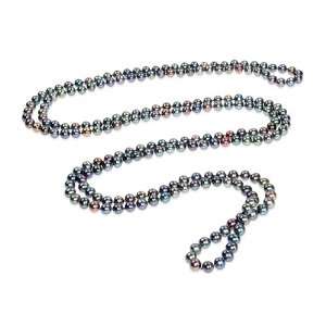  Lola   Peacock Black Pearl Rope: Love My Pearls: Jewelry