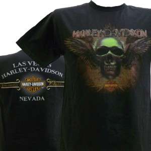 find this shirt anywhere else las vegas harley davidson logo at back 